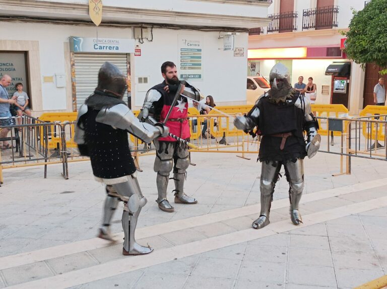 Exhibición de Combate Medieval en las Fiestas de la Fundación